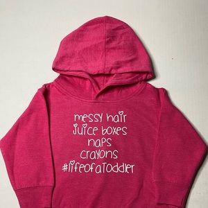 Life of a Toddler Hoodie- Pink